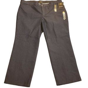 Lee Women's Flex Motion Trouser Pants Plus Size 26W Medium Color Indigo Rinse